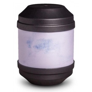 Biodegradable Cremation Ashes Urn with Writable Surface (Black)